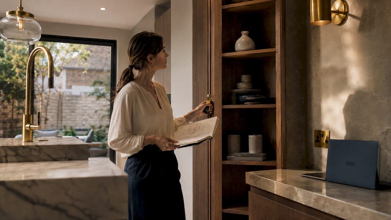 Bespoke furniture interior storage features explained